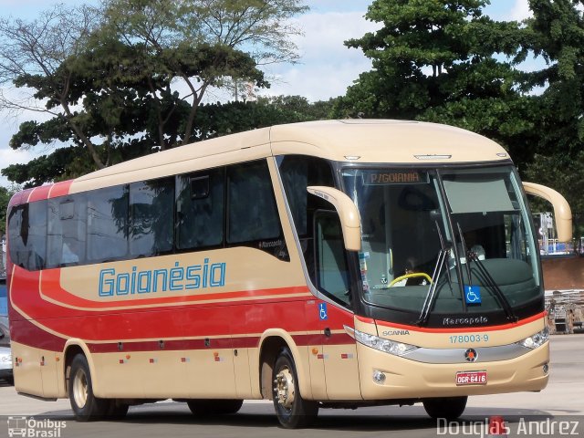 Auto Viação Goianésia 178003-9 na cidade de Goiânia, Goiás, Brasil, por Douglas Andrez. Número da foto: #1933337.