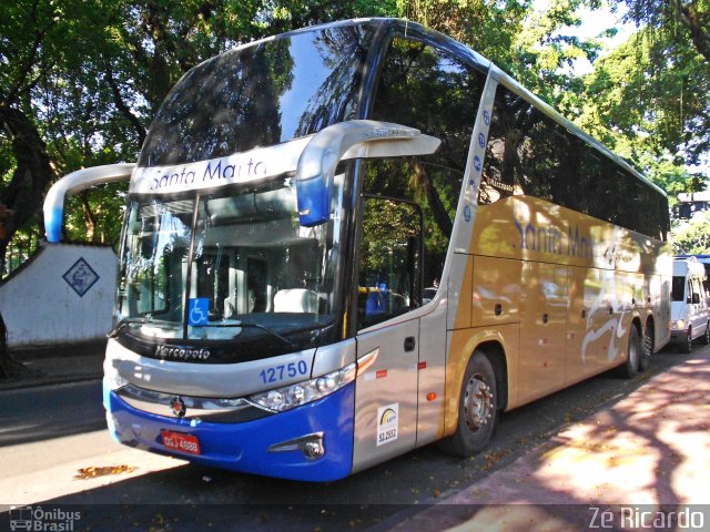 Expresso Santa Marta 12750 na cidade de Rio de Janeiro, Rio de Janeiro, Brasil, por Zé Ricardo Reis. Número da foto: #1936466.