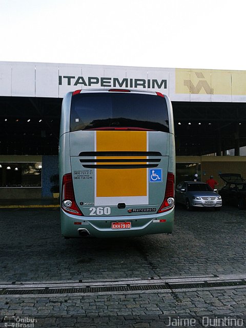 Viação Itapemirim 260 na cidade de Governador Valadares, Minas Gerais, Brasil, por Jaime  Quintino. ID da foto: 1935938.