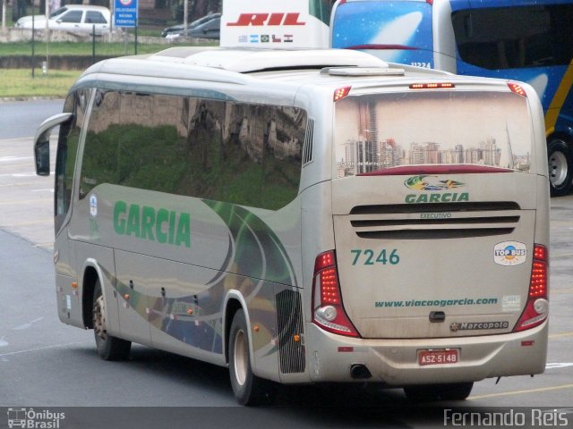 Viação Garcia 7246 na cidade de Ribeirão Preto, São Paulo, Brasil, por Fernando Reis. ID da foto: 1937277.