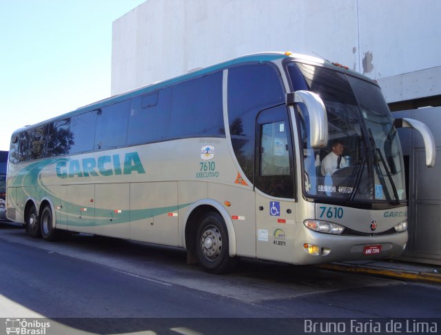 Viação Garcia 7610 na cidade de Campinas, São Paulo, Brasil, por Bruno Faria de Lima. Número da foto: #1937005.