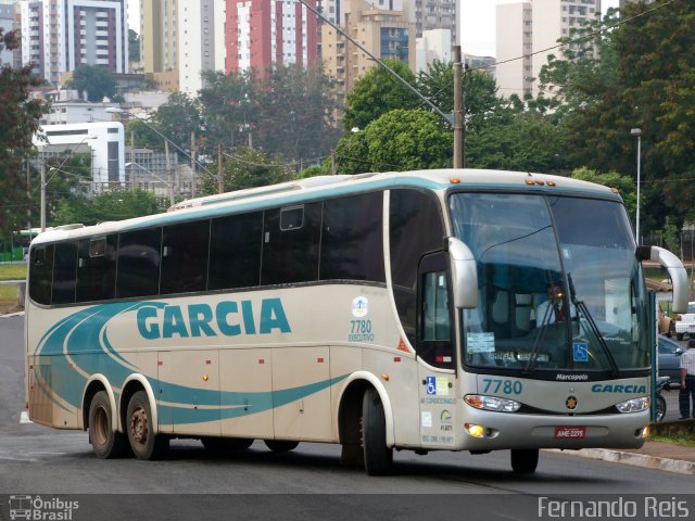 Viação Garcia 7780 na cidade de Ribeirão Preto, São Paulo, Brasil, por Fernando Reis. Número da foto: #1937296.