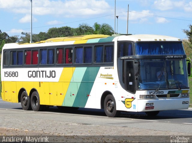 Empresa Gontijo de Transportes 15680 na cidade de Ribeirão Vermelho, Minas Gerais, Brasil, por Andrey Gustavo. Número da foto: #1939029.