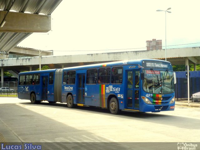 Expresso Vera Cruz 452 na cidade de Recife, Pernambuco, Brasil, por Lucas Silva. Número da foto: #1940865.
