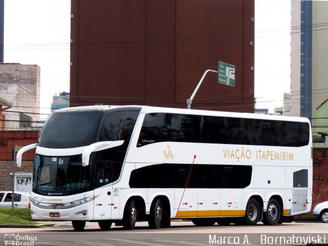 Viação Itapemirim 2014 na cidade de Curitiba, Paraná, Brasil, por Marco A.   Bornatoviski. ID da foto: 1940919.