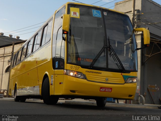Viação Itapemirim 9707 na cidade de Rio de Janeiro, Rio de Janeiro, Brasil, por Lucas Lima. Número da foto: #1941378.