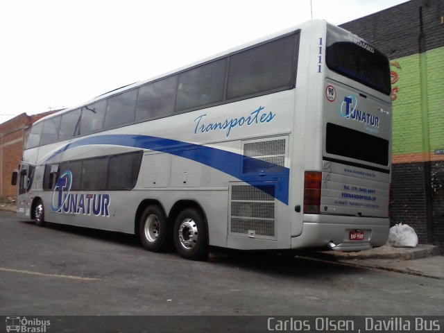 Tunatur Transportes 1111 na cidade de Mirassol, São Paulo, Brasil, por José Carlos de Oliveira Olsen. Número da foto: #1941094.