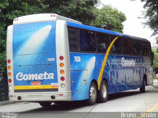 Viação Cometa 7630 na cidade de São Paulo, São Paulo, Brasil, por Bruno   Studer. ID da foto: 1942367.