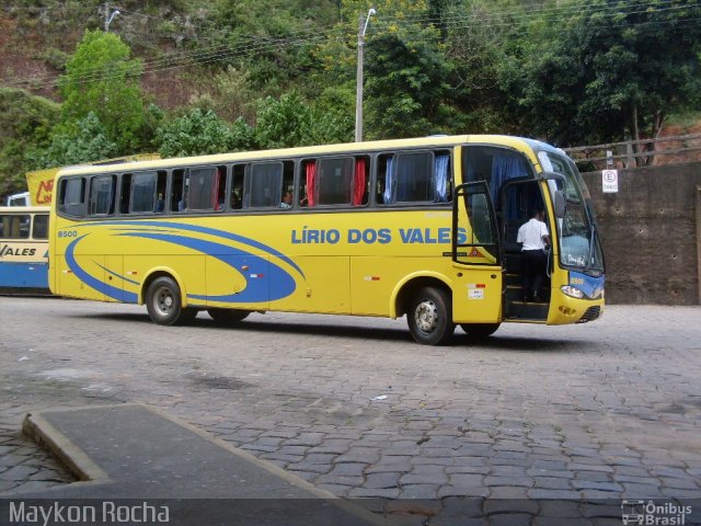 Viação Lírio dos Vales 8300 na cidade de Santa Teresa, Espírito Santo, Brasil, por Maykon Rocha. Número da foto: #1942975.