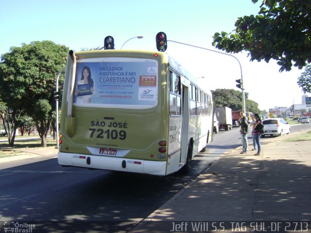 Expresso São José 72109 na cidade de Taguatinga, Distrito Federal, Brasil, por Jefferson Willian da Silva de Sousa. ID da foto: 1945252.