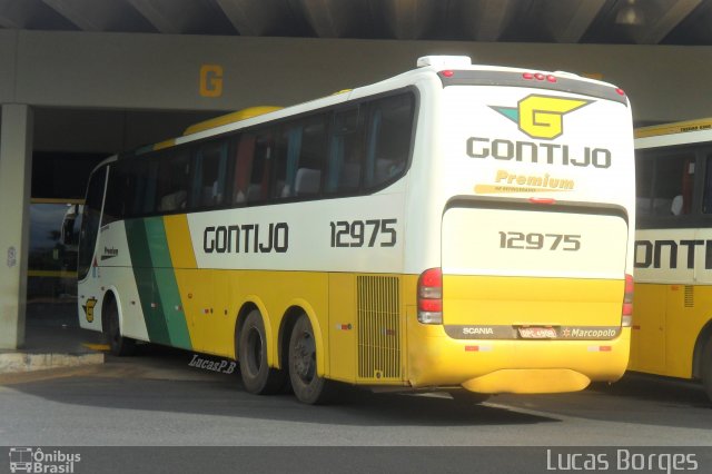 Empresa Gontijo de Transportes 12975 na cidade de Araxá, Minas Gerais, Brasil, por Lucas Borges . ID da foto: 1943766.