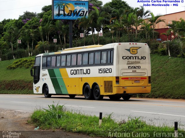 Empresa Gontijo de Transportes 15920 na cidade de João Monlevade, Minas Gerais, Brasil, por Antonio Carlos Fernandes. ID da foto: 1943638.