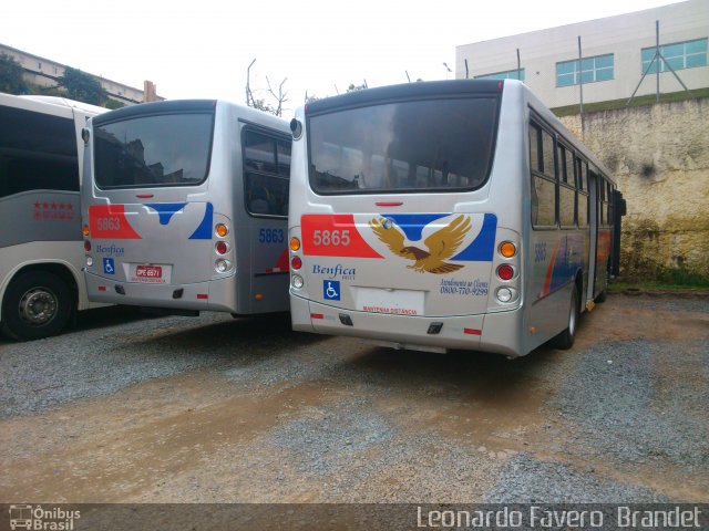 BBTT - Benfica Barueri Transporte e Turismo 5865 na cidade de Barueri, São Paulo, Brasil, por Leonardo Fávero  Brandet. Número da foto: #1946615.