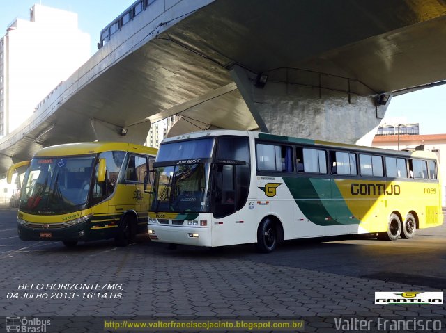Empresa Gontijo de Transportes 11065 na cidade de Belo Horizonte, Minas Gerais, Brasil, por Valter Francisco. Número da foto: #1947503.