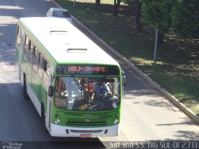 Viação Satélite 140040 na cidade de Taguatinga, Distrito Federal, Brasil, por Jefferson Willian da Silva de Sousa. Número da foto: #1949562.