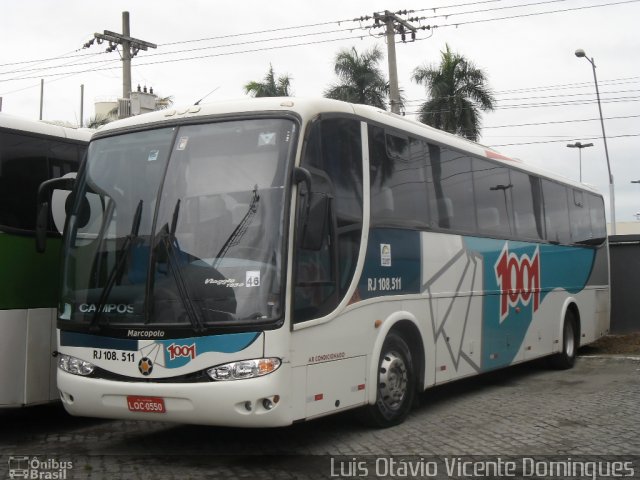 Auto Viação 1001 RJ 108.511 na cidade de Campos dos Goytacazes, Rio de Janeiro, Brasil, por Luis Otávio Vicente Domingues. Número da foto: #1950340.