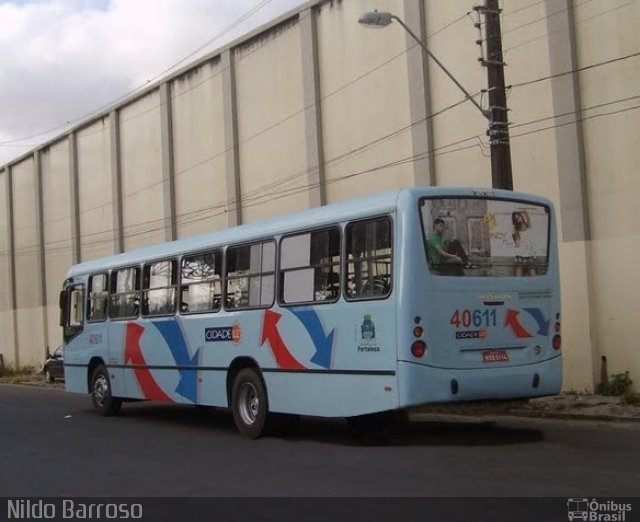 Viação Cidade Luz 40611 na cidade de Fortaleza, Ceará, Brasil, por Nildo Barroso. Número da foto: #1950660.