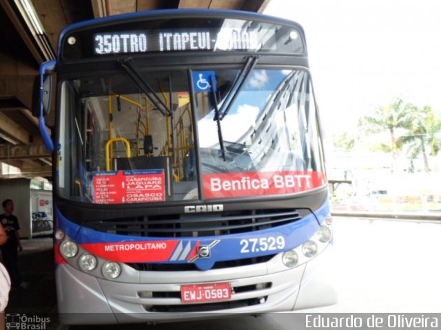 BBTT - Benfica Barueri Transporte e Turismo 27.529 na cidade de São Paulo, São Paulo, Brasil, por Eduardo de Oliveira. Número da foto: #1952774.
