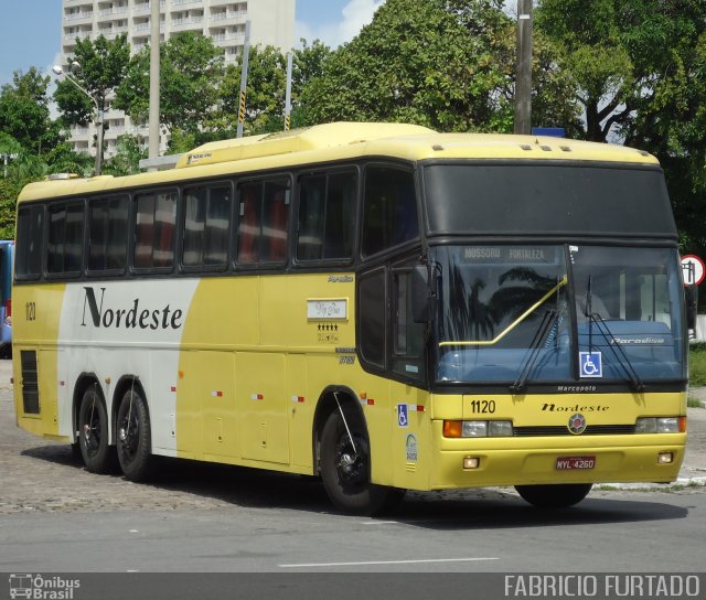 Viação Nordeste 1120 na cidade de Fortaleza, Ceará, Brasil, por Francisco José e  Silva Furtado. Número da foto: #1953750.
