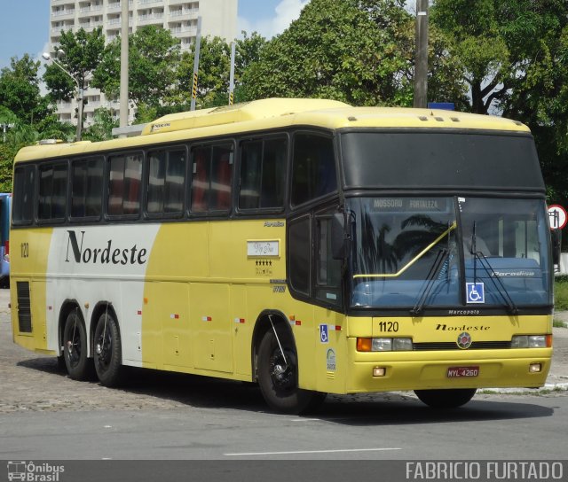 Viação Nordeste 1120 na cidade de Fortaleza, Ceará, Brasil, por Francisco José e  Silva Furtado. ID da foto: 1953750.