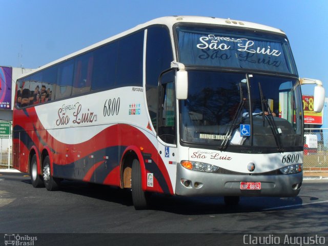 Expresso São Luiz 6800 na cidade de Goiânia, Goiás, Brasil, por Claudio Augusto. ID da foto: 1952165.