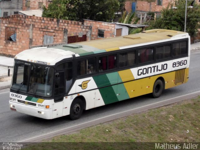 Empresa Gontijo de Transportes 8360 na cidade de Belo Horizonte, Minas Gerais, Brasil, por Matheus Adler. ID da foto: 1897089.