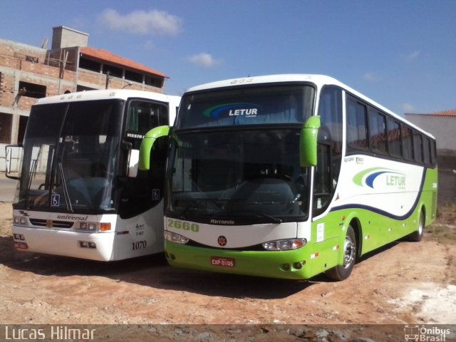 Letur Turismo 2660 na cidade de Lagoa Dourada, Minas Gerais, Brasil, por Jose Hilmar. Número da foto: #1953943.