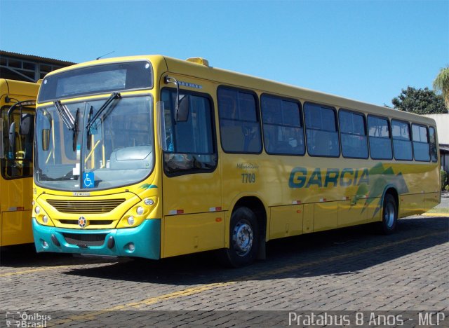 Viação Garcia 7709 na cidade de Londrina, Paraná, Brasil, por Cristiano Soares da Silva. ID da foto: 1955836.