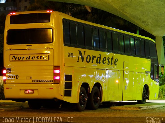 Viação Nordeste 2070 na cidade de Fortaleza, Ceará, Brasil, por João Victor. ID da foto: 1955204.