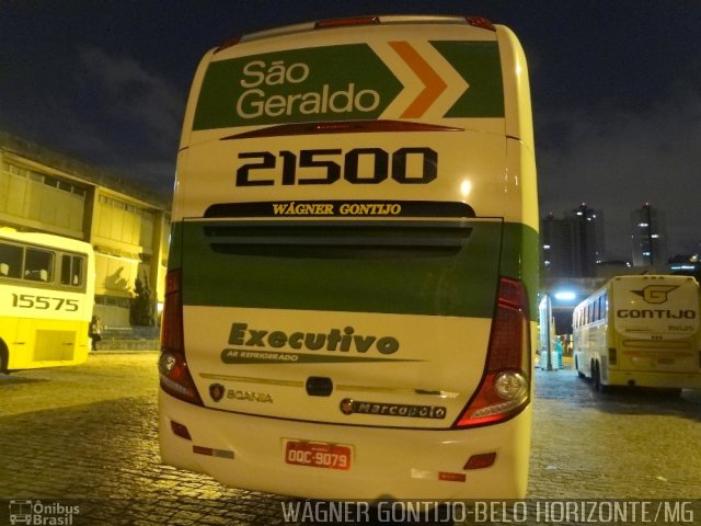 Cia. São Geraldo de Viação 21500 na cidade de Belo Horizonte, Minas Gerais, Brasil, por Wagner Gontijo Várzea da Palma-mg. Número da foto: #1954486.