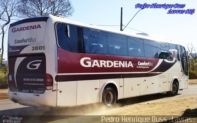 Expresso Gardenia 2805 na cidade de Lavras, Minas Gerais, Brasil, por Pedro Henrique Gumercindo da Silva. Número da foto: #1954917.