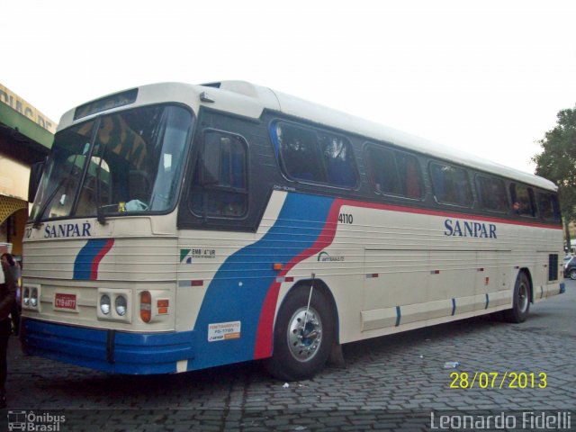 Sanpar Tur 4110 na cidade de Santa Isabel, São Paulo, Brasil, por Leonardo Fidelli. Número da foto: #1955217.