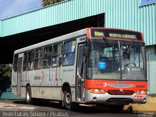 Auto Viação Beira Rio 10020 na cidade de Piracicaba, São Paulo, Brasil, por Jean Lucas. Número da foto: #1953794.