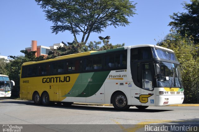 Empresa Gontijo de Transportes 11455 na cidade de São Paulo, São Paulo, Brasil, por Ricardo Silva Monteiro. ID da foto: 1957752.