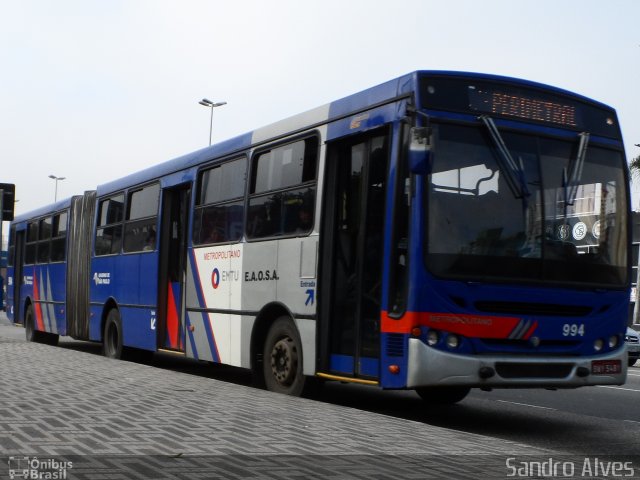 EAOSA - Empresa Auto Ônibus Santo André 994 na cidade de Santo André, São Paulo, Brasil, por Sandro Alves. ID da foto: 1956618.