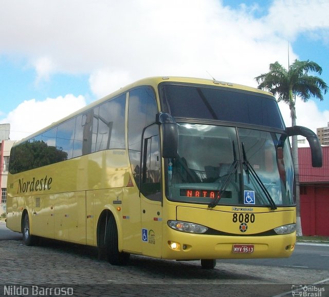 Viação Nordeste 8080 na cidade de Fortaleza, Ceará, Brasil, por Nildo Barroso. ID da foto: 1956978.