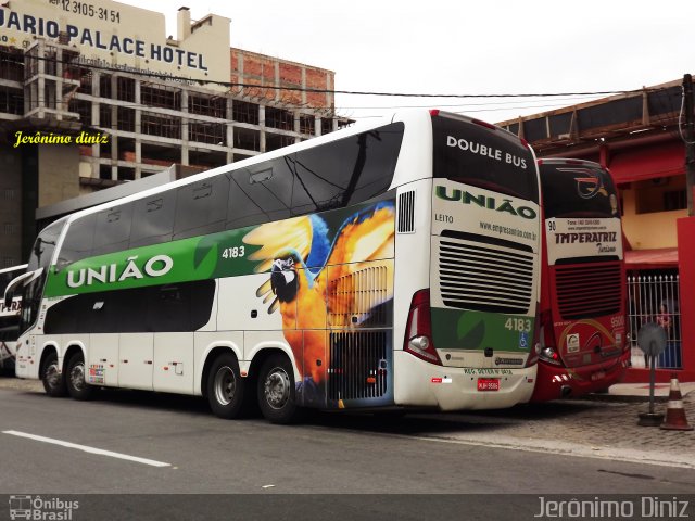 Empresa União de Transportes 4183 na cidade de Aparecida, São Paulo, Brasil, por Jerônimo Diniz. Número da foto: #1956997.
