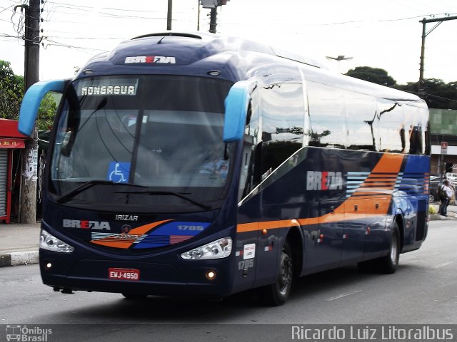 Breda Transportes e Serviços 1705 na cidade de São Paulo, São Paulo, Brasil, por Ricardo Luiz. Número da foto: #1900236.