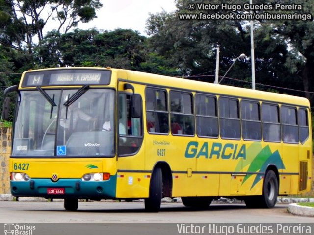 Viação Garcia 6427 na cidade de Maringá, Paraná, Brasil, por Victor Hugo Guedes Pereira. ID da foto: 1900707.