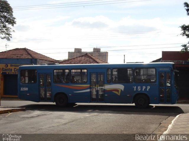 TCPP - Transporte Coletivo Presidente Prudente 22501 na cidade de Presidente Prudente, São Paulo, Brasil, por Beatriz Fernandes. ID da foto: 1904267.