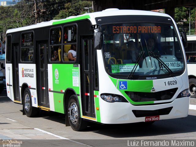 Transcooper > Norte Buss 1 6029 na cidade de São Paulo, São Paulo, Brasil, por Luiz Fernando Maximo. ID da foto: 1903413.