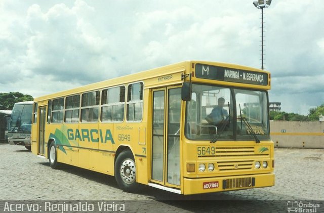 Viação Garcia 5649 na cidade de Maringá, Paraná, Brasil, por André Aguirra Taioqui. ID da foto: 1903572.