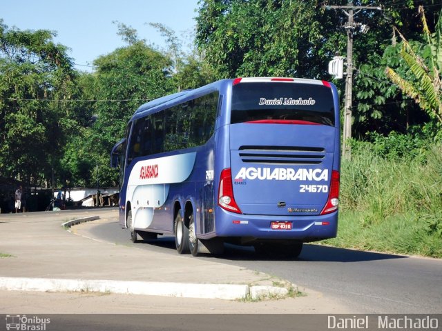 Viação Águia Branca 24670 na cidade de Ilhéus, Bahia, Brasil, por Daniel  Machado. Número da foto: #1903655.