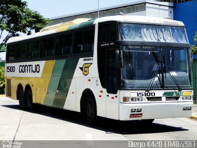 Empresa Gontijo de Transportes 15100 na cidade de São Paulo, São Paulo, Brasil, por Diego K420 . ID da foto: 1907494.