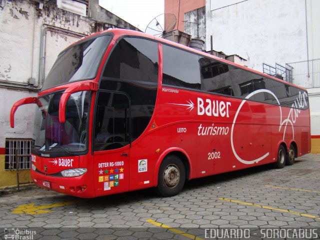 Bauer Turismo 2002 na cidade de São Paulo, São Paulo, Brasil, por EDUARDO - SOROCABUS. Número da foto: #1908572.