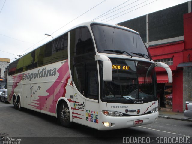 Leopoldina Turismo 3000 na cidade de São Paulo, São Paulo, Brasil, por EDUARDO - SOROCABUS. Número da foto: #1909770.