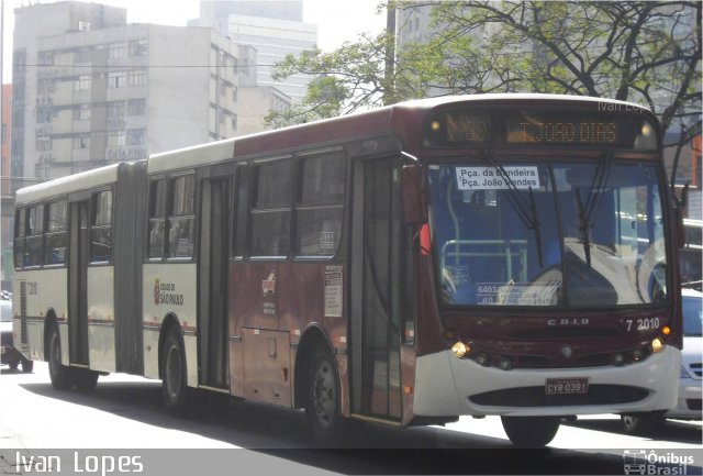 Viação Campo Belo 7 2010 na cidade de São Paulo, São Paulo, Brasil, por Ivan da Silva Lopes. Número da foto: #1910390.