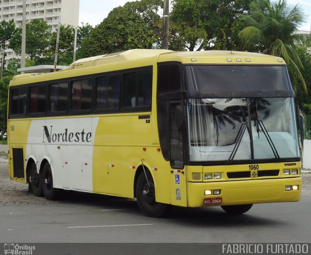 Viação Nordeste 1060 na cidade de Fortaleza, Ceará, Brasil, por Francisco José e  Silva Furtado. Número da foto: #1960355.