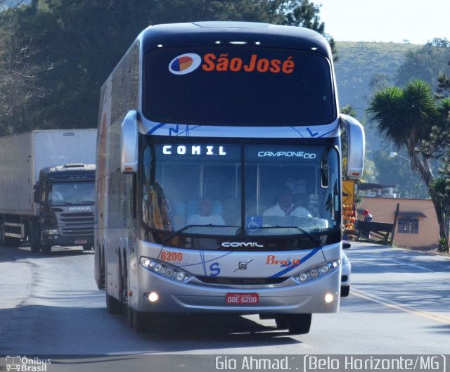 São José Viagens 6200 na cidade de Ressaquinha, Minas Gerais, Brasil, por Giovanini Mendes do Carmo. Número da foto: #1981235.