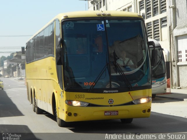 Viação Itapemirim 5503 na cidade de Rio de Janeiro, Rio de Janeiro, Brasil, por André Luiz Gomes de Souza. Número da foto: #1979559.